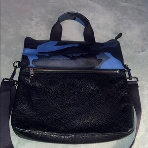 Coach Camouflage Black and Blue Bag